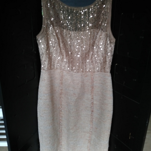 Gold Sequin Cocktail Dress - Picture 3 of 7